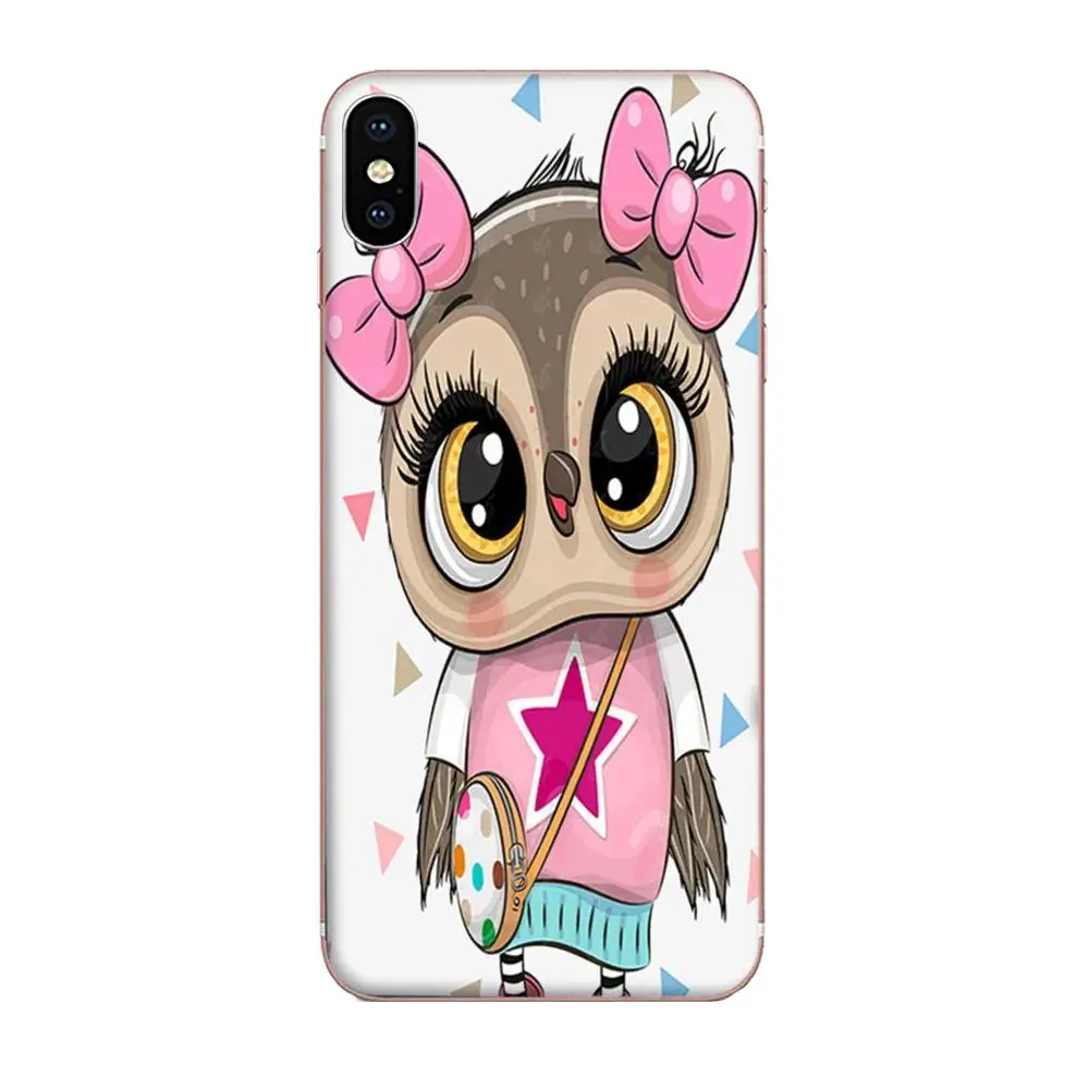 Мягкий прозрачный чехол с рисунком совы для Huawei Honor 4C 5A 5C 5X 6 6A 6X 7 7A 7C 7X 8 8C 8S 9 10 10i 20 20i