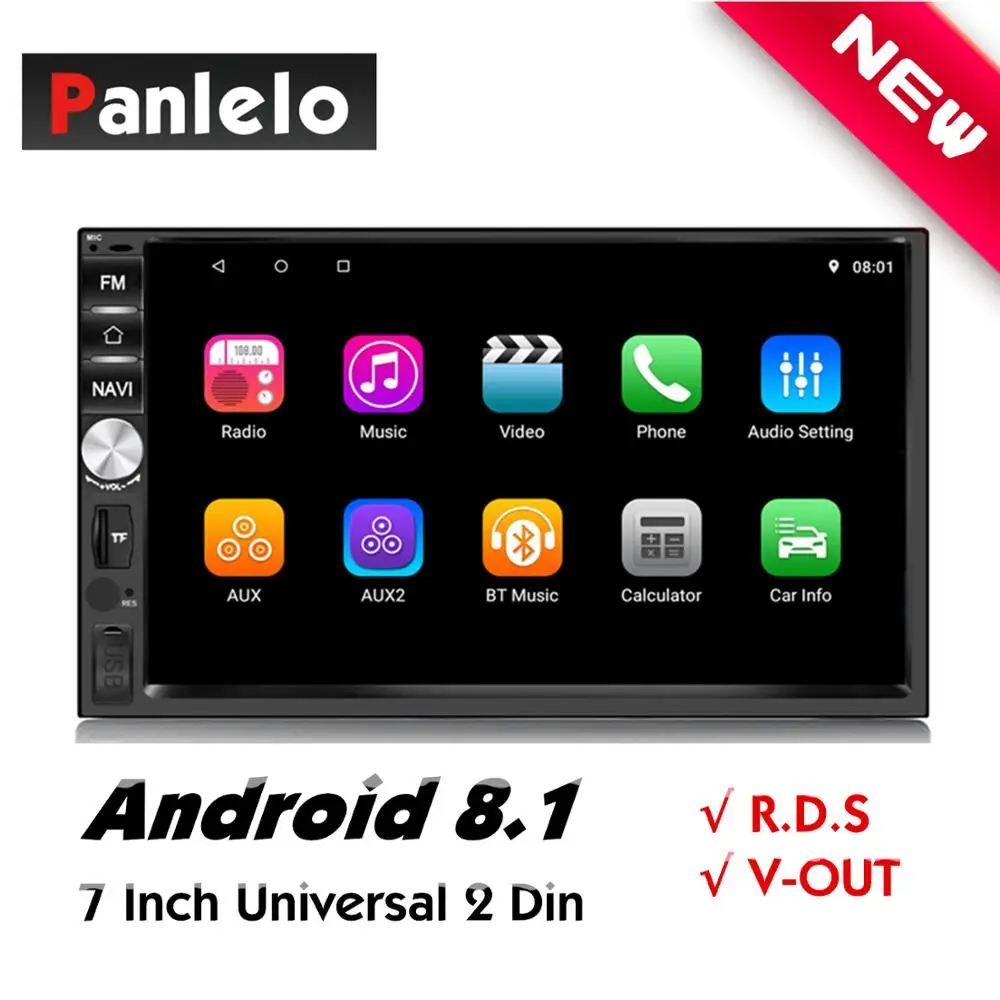 Android 8 1 Авто радио GPS Навигация стерео 2 Din головное устройство автомобильный плеер