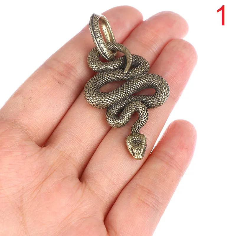 Мультитул Edc латунный Змеиный брелок металлический Chaveiros Cobra змеиная форма для