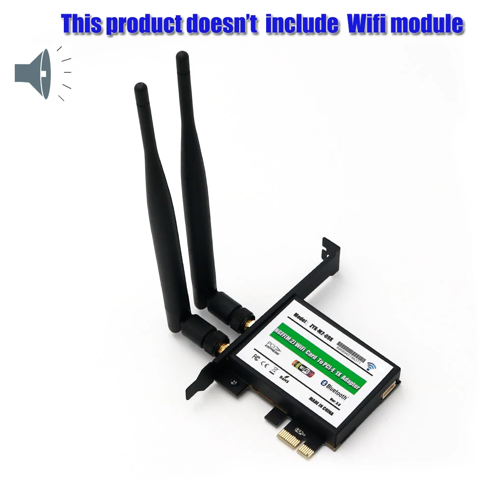 WiFi беспроводной сетевой адаптер NGFF M.2 карта для PCI Express 1X Wi-Fi Bluetooth Ethernet Сетевая с EMI