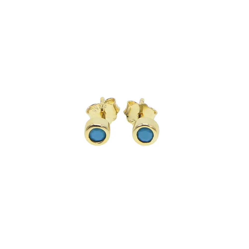 Серьги из серебра 925 пробы с фианитами 3 мм | Украшения и аксессуары