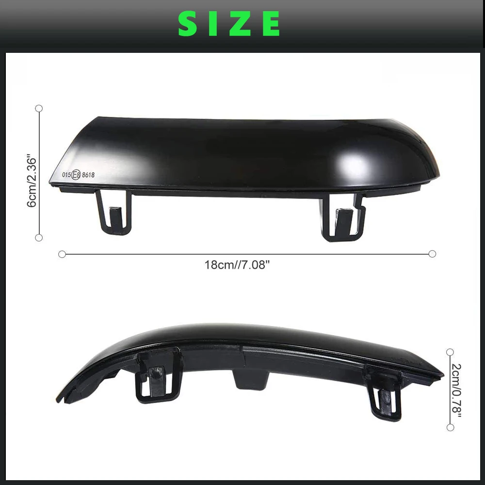 

2Pc Water Blink Dynamic Flowing Side Mirror LED Turn Signal Light For VW Passat B5.5 B6 Vento Jetta MK5 Golf 5 GTI Sharan Superb