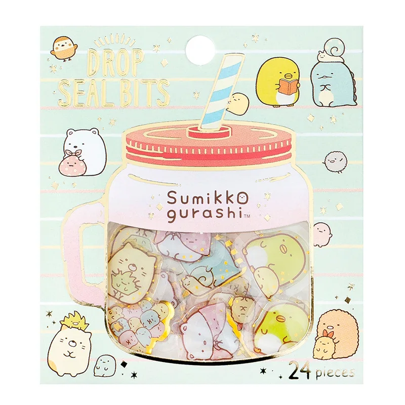 30 упак./лот Rilakkuma флакон-капельница прозрачная журнал декоративные наклейки Скрапбукинг ярлыком канцелярские наклейки для дневника, альбома