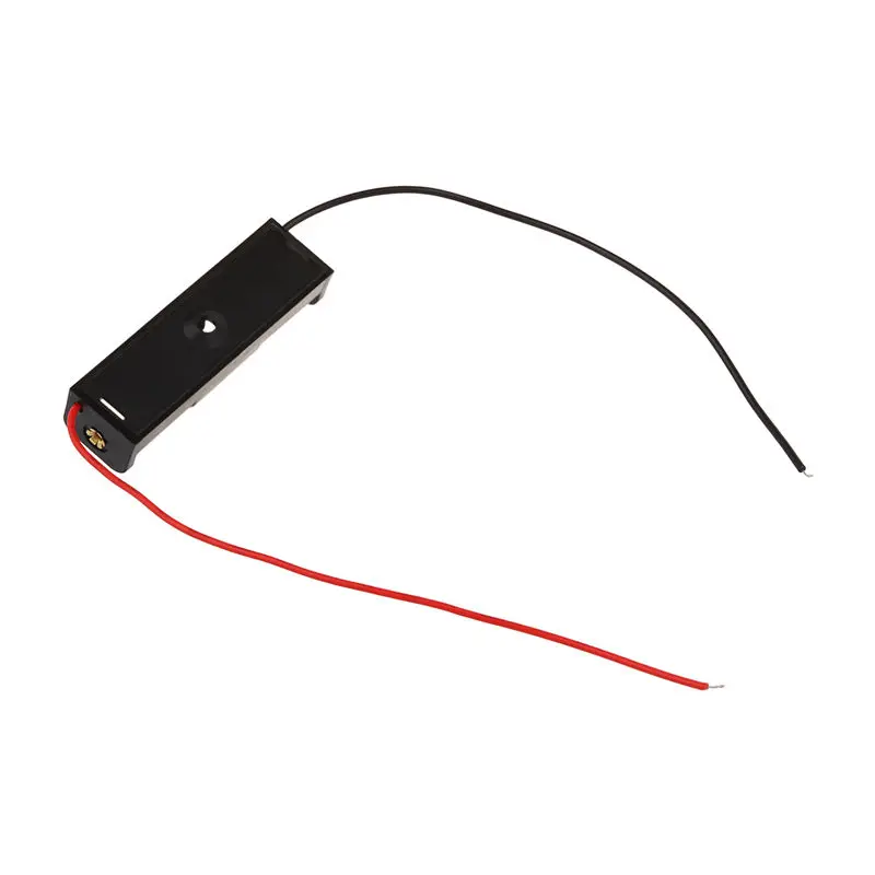 5pcs 15.2cm Wire Pipe Plastic 1 x 1.5V AAA Battery Storage Case Holder Black |