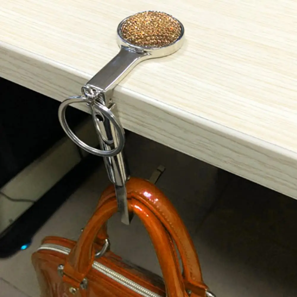 

Handbag Holder Plating Process Useful Compact Table Decoration Handbag Holder