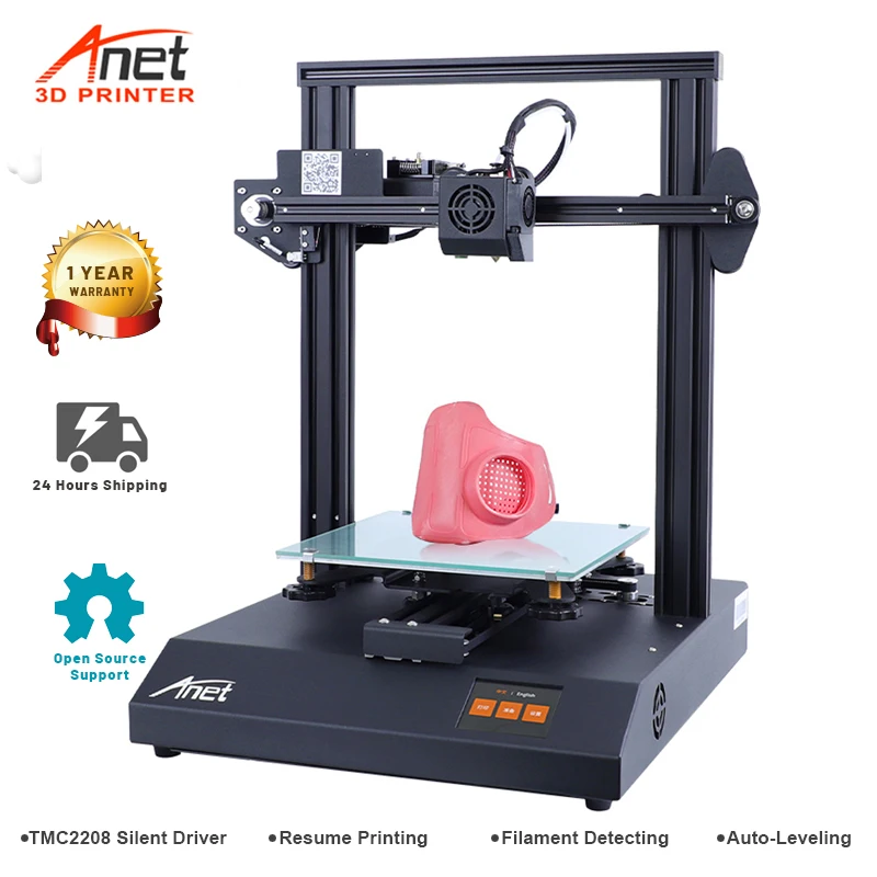 Anet крайне низкий уровень шума ET4 Pro 3D-принтеры с TMC2208 драйвер FDM DIY Авто