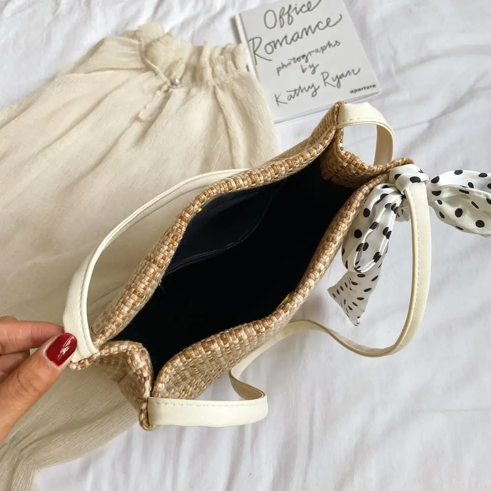 Летняя Соломенная Сумка ведро с принтом для женщин 2020 сумка покупок девочек