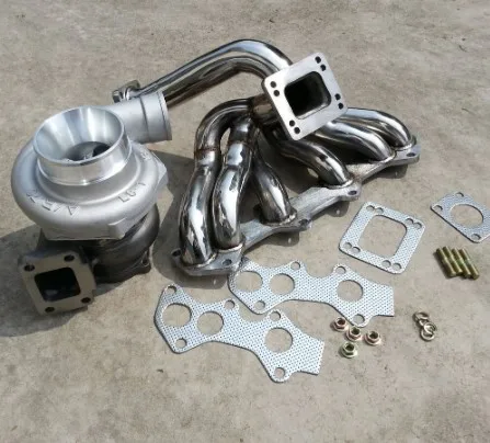 Турбина GT3582 Turbo Com AR0.70 AR 0 82 550 + hp выпускной коллектор для Toyota Supra 1JZ JZX100 VTI