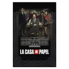 Плакат с испанским подвесным фильмом La casa de papel шелковые принты 2020 г. Испанское ТВ сезон 4 Настенная картина домашний Декор бумажный дом Canva