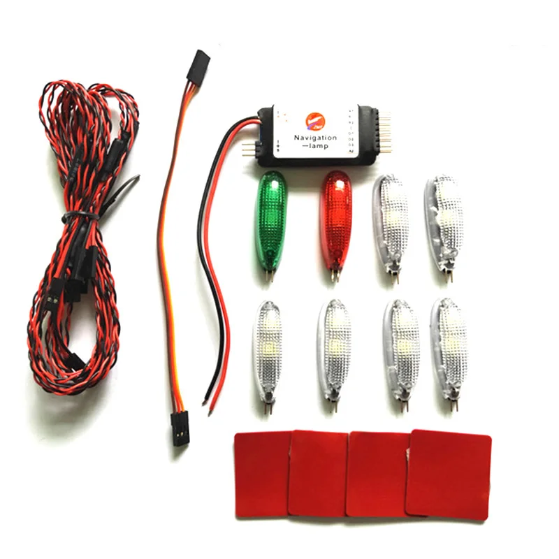 Simulation Navigation Light 2-3S Voltage 3V LED Six modes for RC fixed-wing Aircraft Ducted Like real machine