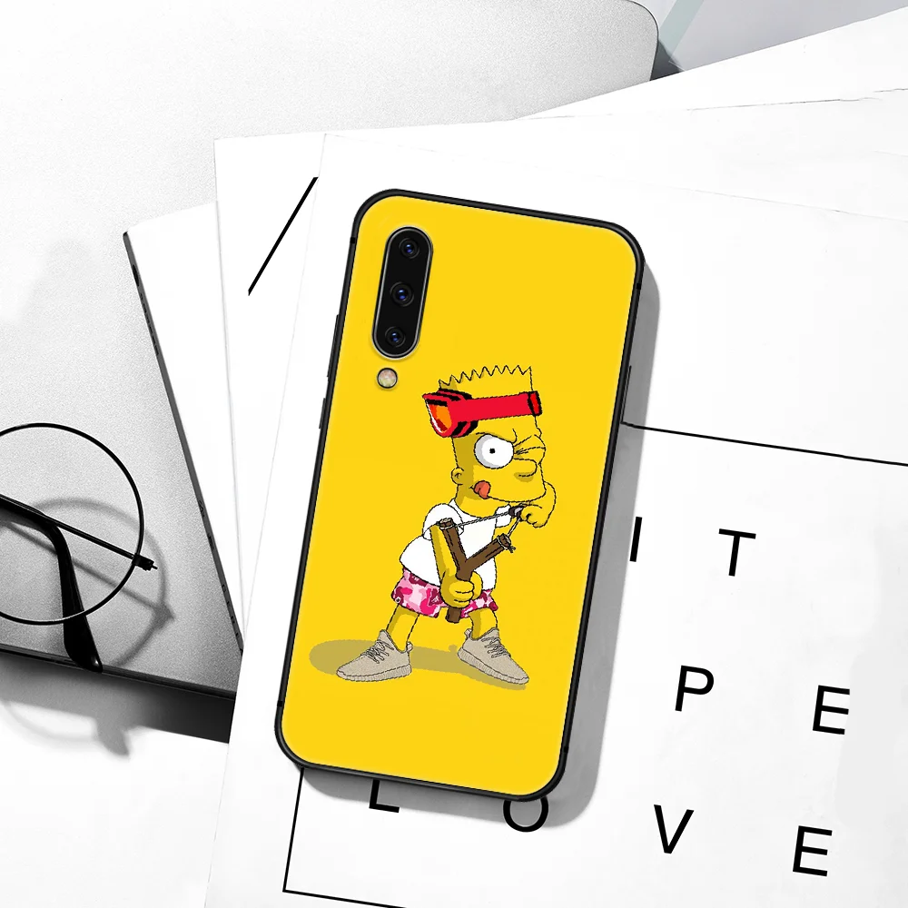 

Funny Cartoon Simpsone Homer J Phone Case For Samsung Galaxy A7 9 8 10 20 20e 21 S 30 30S 31 41 50 50S 51 70 71 91 black Hoesjes