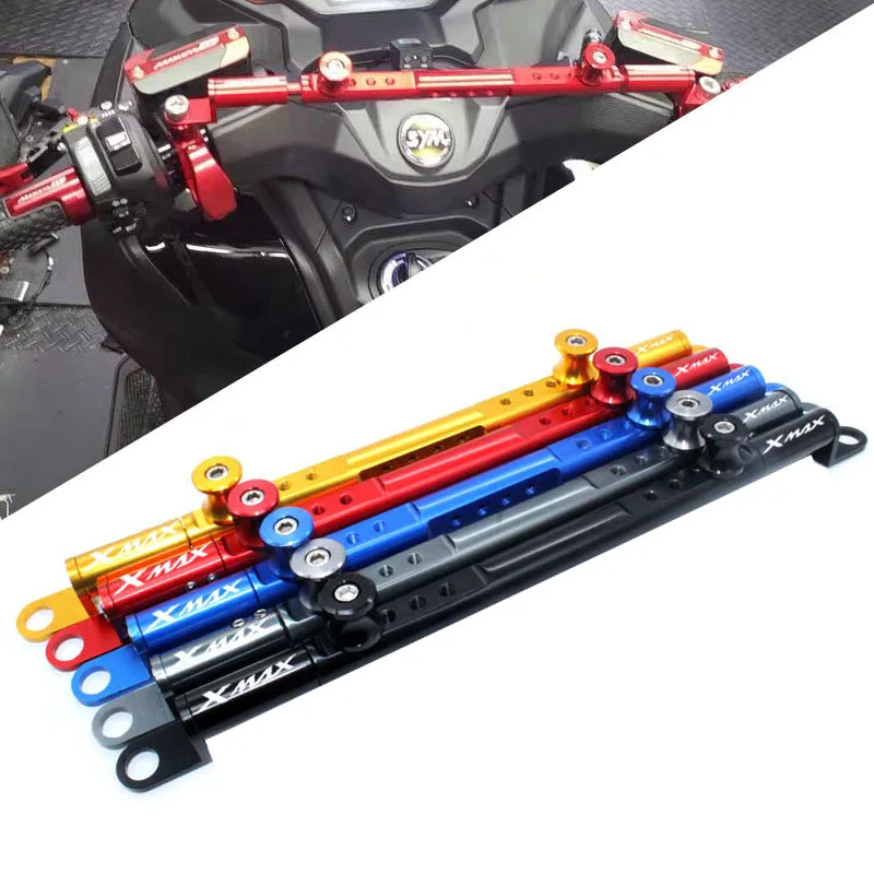 

Многофункциональный поперечный рычаг рулевого демпфера для YAMAHA XMAX 300 250 400 Φ XMAX300 XMAX400 2017 2018 Moto CNC, балансировочный рычаг