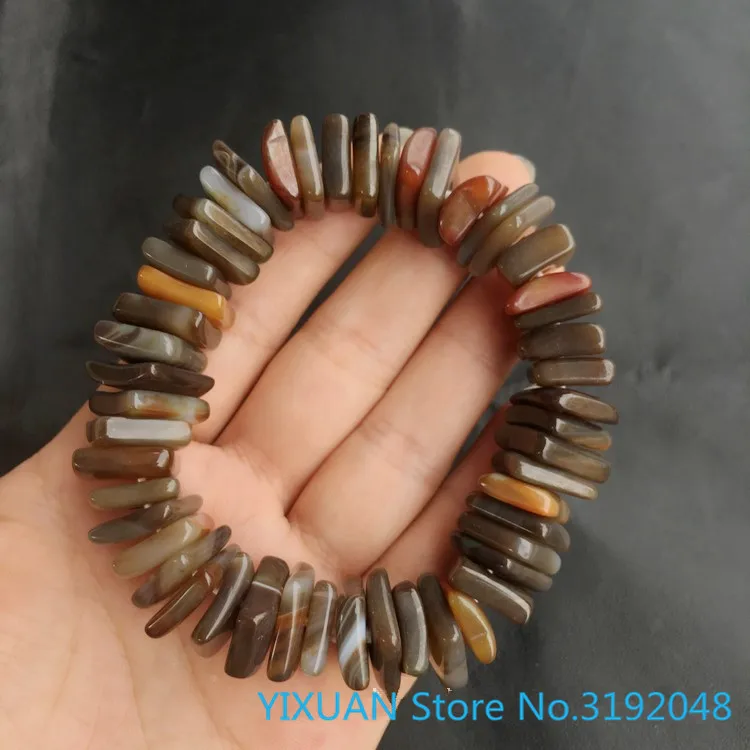 

Agate bracelet, stone water chestnut, 3 options