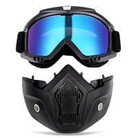 motorcycle riding helmet goggles 6 lens uv400 cycling sunglasses ridding off road equipment outdoor dustproof riding glasses