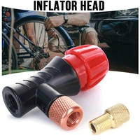 mtbroad bicycle pump head bicycle for co2 bottle schrader presta valve fast inflatable bike air inflator accessories