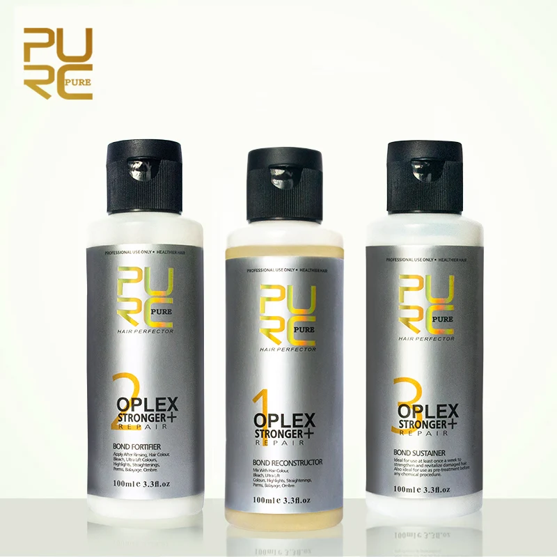 PURC 3 шт./компл. Oplex Bond Repair соединения поврежденных волос укрепляют прочность и