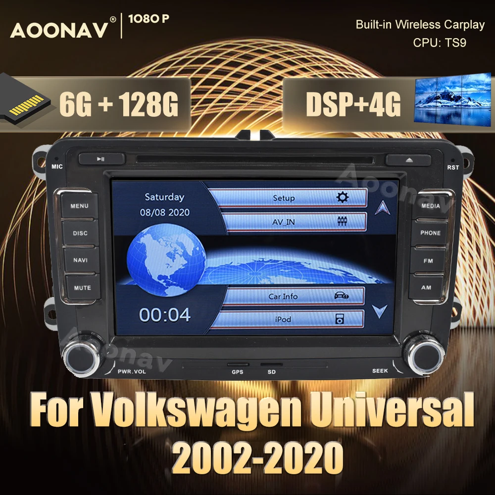 

Автомагнитола 2 din на Android 10,0 для Volkswagen, Универсальная автомобильная стереосистема 2002-2020, радио, мультимедиа, GPS, видео, аудио, радио, головное ...