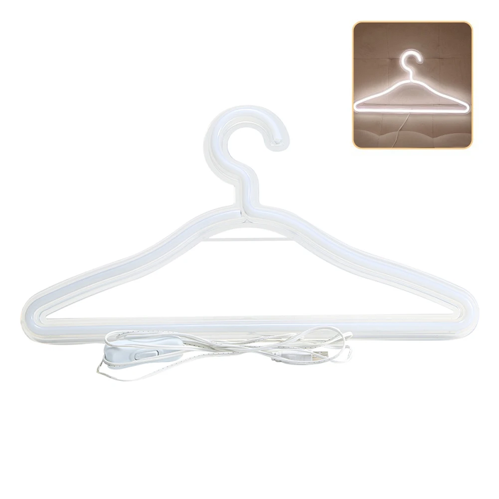 

Романтическая вешалка для одежды для дома вечерние ринки, свадьбы, стенд, Настенный декор, предложение для спальни, питание от USB, светодиодн...