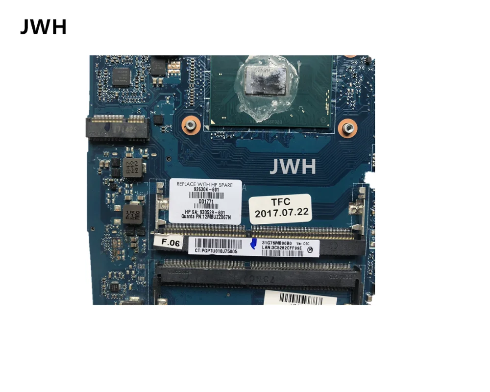 FOR HP Pavilion Power Laptop 15-cb Motherboard GTX1050 2GB i7-7700HQ 926304-001 926304-501 926304-601 Tested working | Компьютеры и