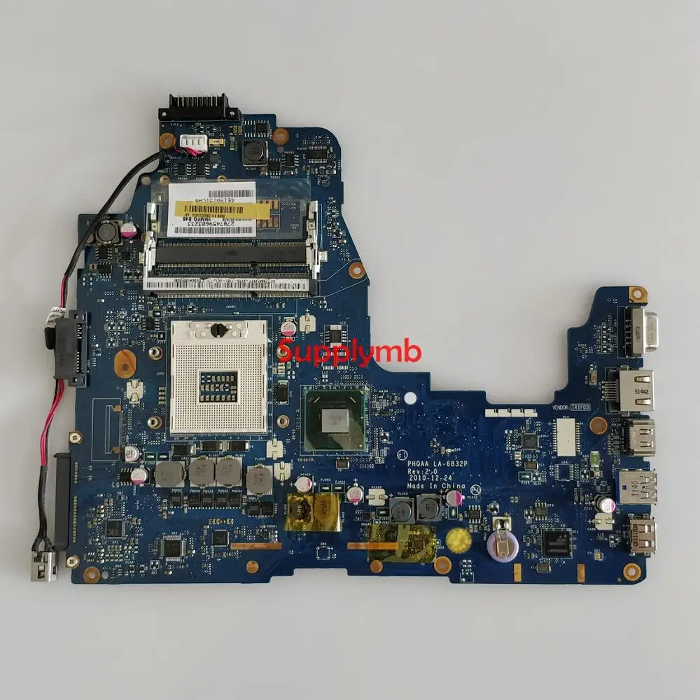 K000128590 PHQAA LA-6832P w HM65 for Toshiba Satellite A660 P755 P755-S5320 NoteBook PC Laptop Motherboard Mainboard Tested