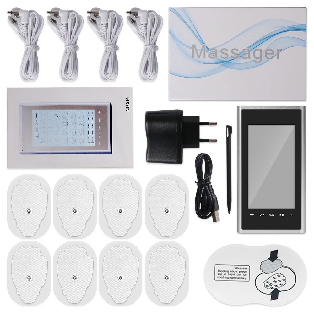 24 Modes EMS Electric Muscle Therapy Stimulator 4 Output Channel Tens Unit Machine Physiotherapy Pulse Body Massager Dropship images - 6