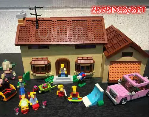 Серия фильмов Симпсоны Kwik E Mart Совместимость 71016 комплектов строительные наборы