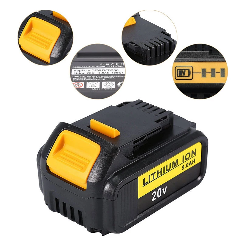 Аккумуляторный блок перезаряжаемый китайский DeWalt 20 вольт запчасти для
