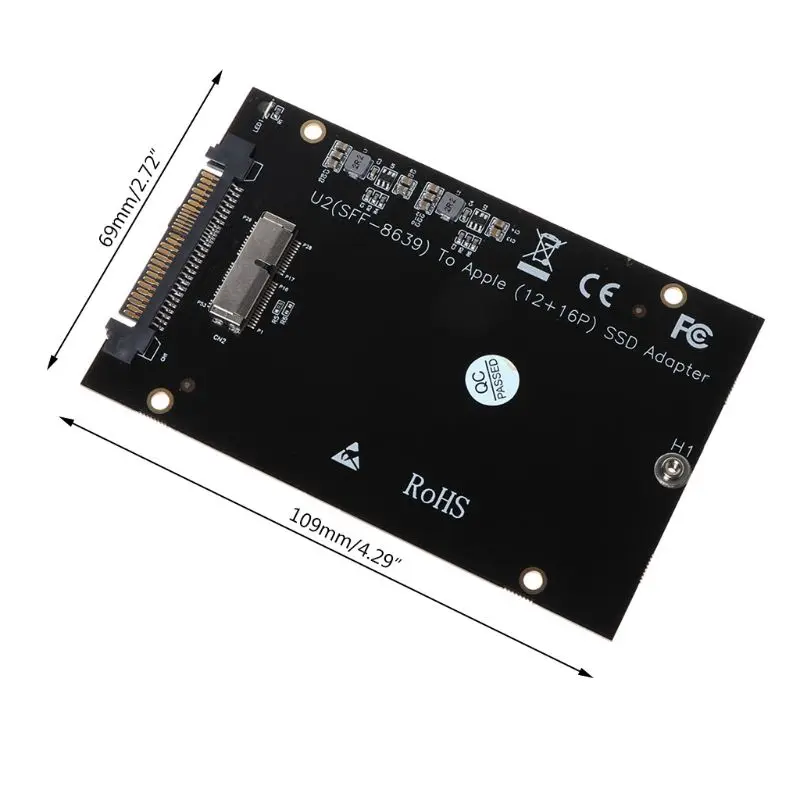 M2 SSD адаптер конвертер для накопителя SFF-8639 U.2 комплект карт адаптера MacBook Air Pro Retina