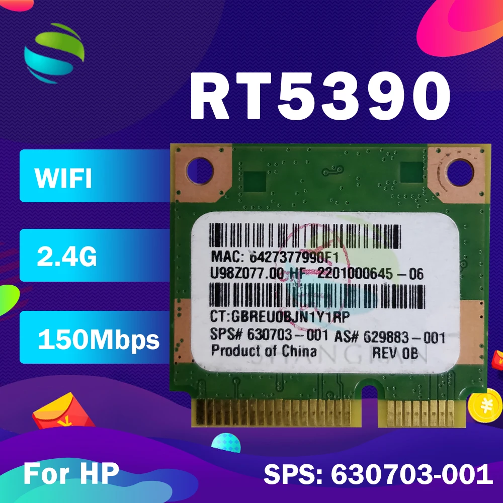 Ralink RT5390 Половина Mini PCI e Wlan Беспроводной карты SPS:630703 001/670691 001for HP CQ56 57 62 G4 G5 G7 4230S 4330S