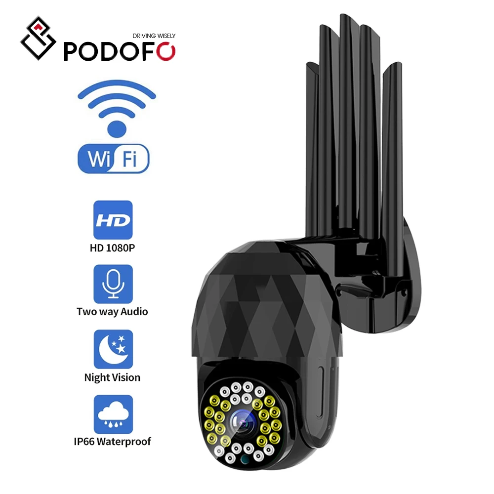 

Podofo Wireless 1080P IP Camera WIFI 2MP Video Surveillance 4g Security Protection CCTV Smart Home Baby Monitoring Pet Dog Cat