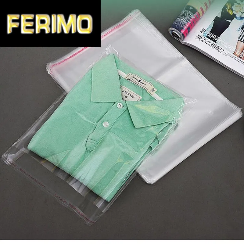 

Большой Размеры многоразового целлофан OPP поли мешок самоклеющиеся Пластик сумка самоклеющиеся пломбы сумка прозрачный из целлофана с зас...