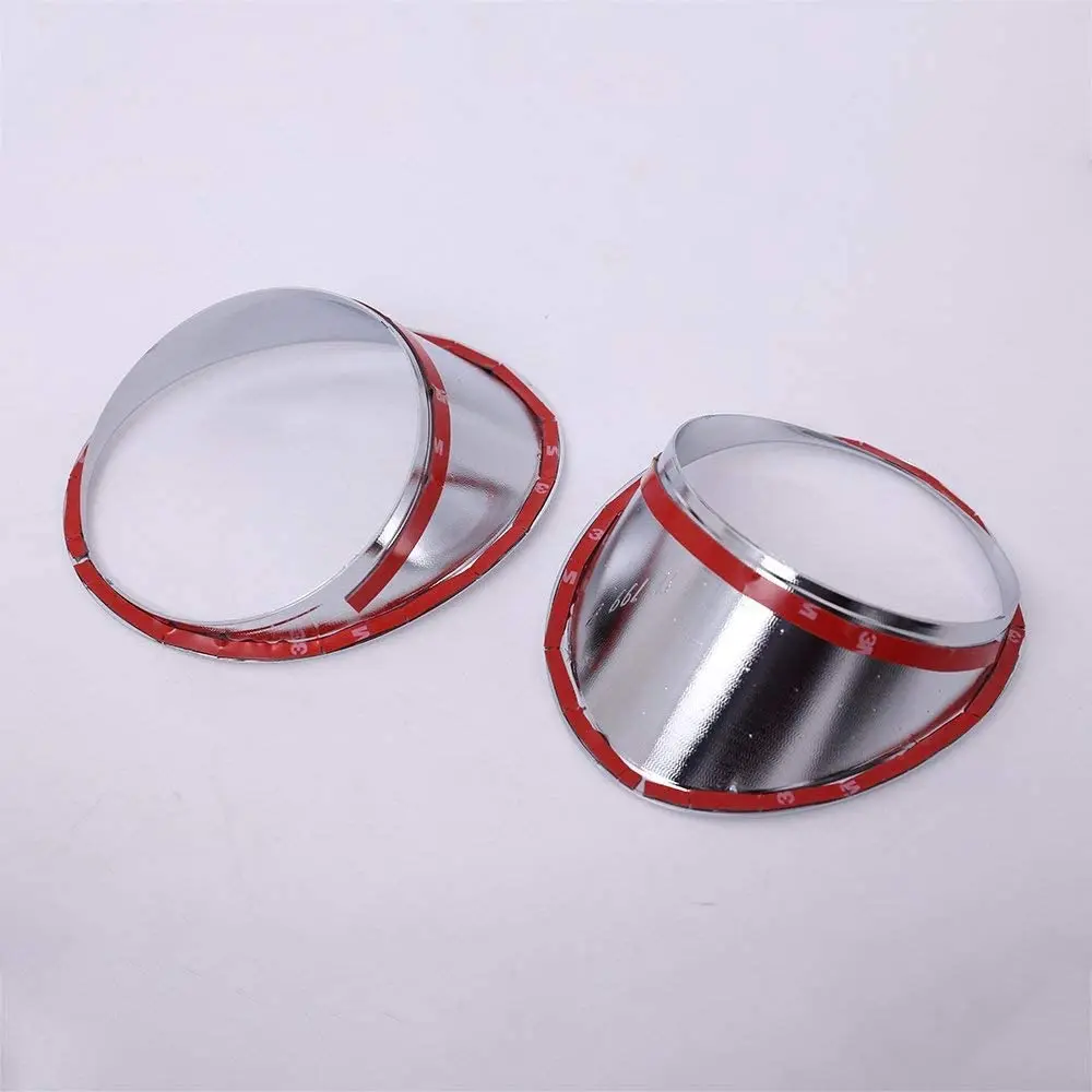 

Car Front Fog Light Lamp Decoration Cover Trim Stickers Accessories For Maserati Levante 2016 2017 2018 Polish Silver