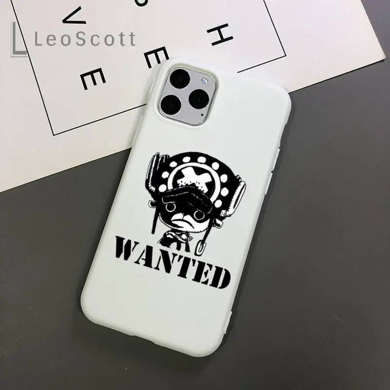 

One Piece Luffy Japanese Manga Phone Case Candy Color for iPhone 11 12 mini pro XS MAX 8 7 6 6S Plus X 5S SE 2020 XR accessorie