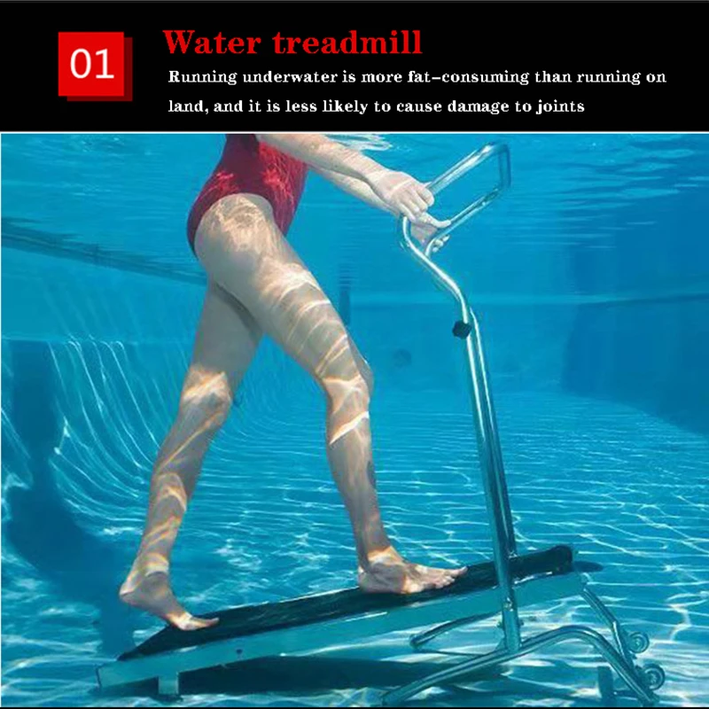

Водный фитнес бег, амортизирующая подводная прогулочная машина, подводная беговая дорожка из нержавеющей стали для бассейна