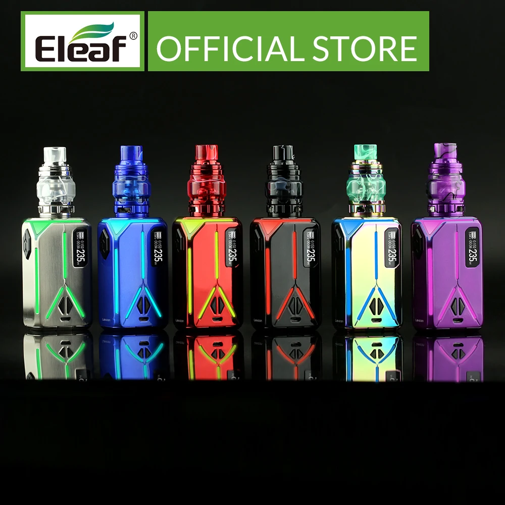Оригинальная электронная сигарета Eleaf Lexicon Box Mod с комплектом ELLO Duro HW M/HW N выходом