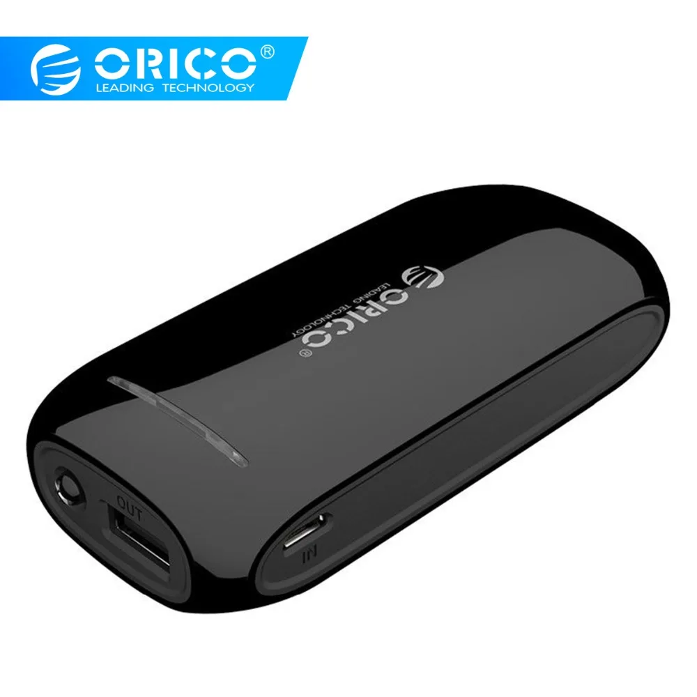 ORICO 4000 мАч 2000 мАч Внешний аккумулятор 18650 USB внешний мобильный резервный смартфон зарядное устройство для iPhone мобильный зарядное устройство 30 см USB кабель