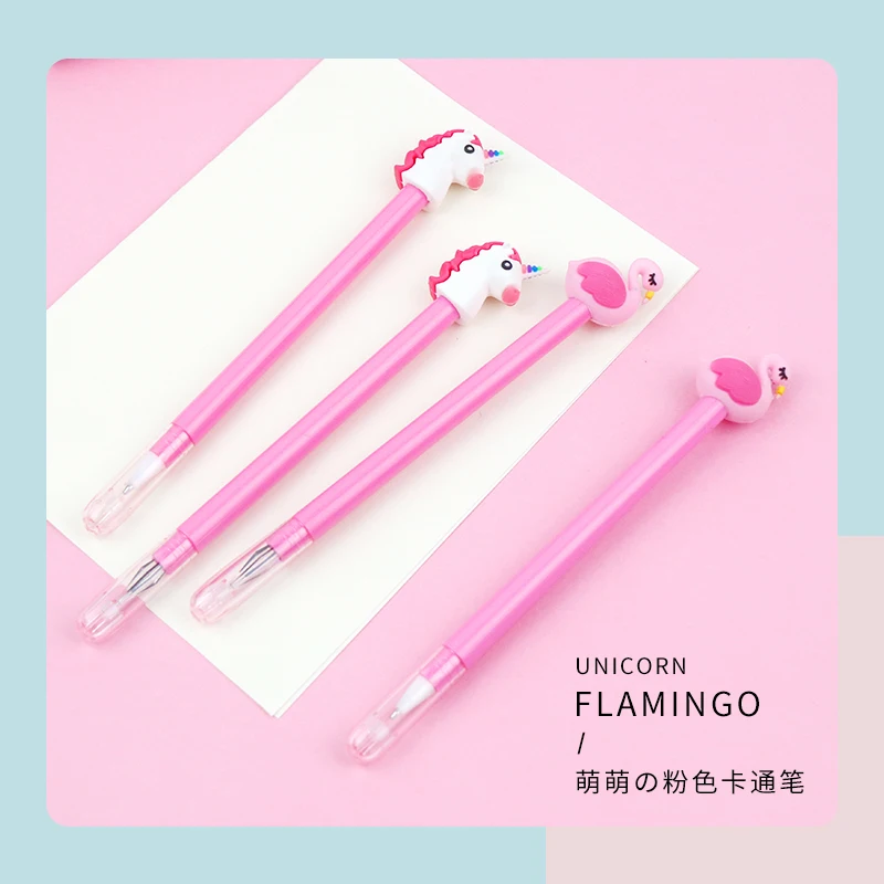 

BKS cartoon unicorn neutral pen 50 creative fountain pen student stationery for school opening stock