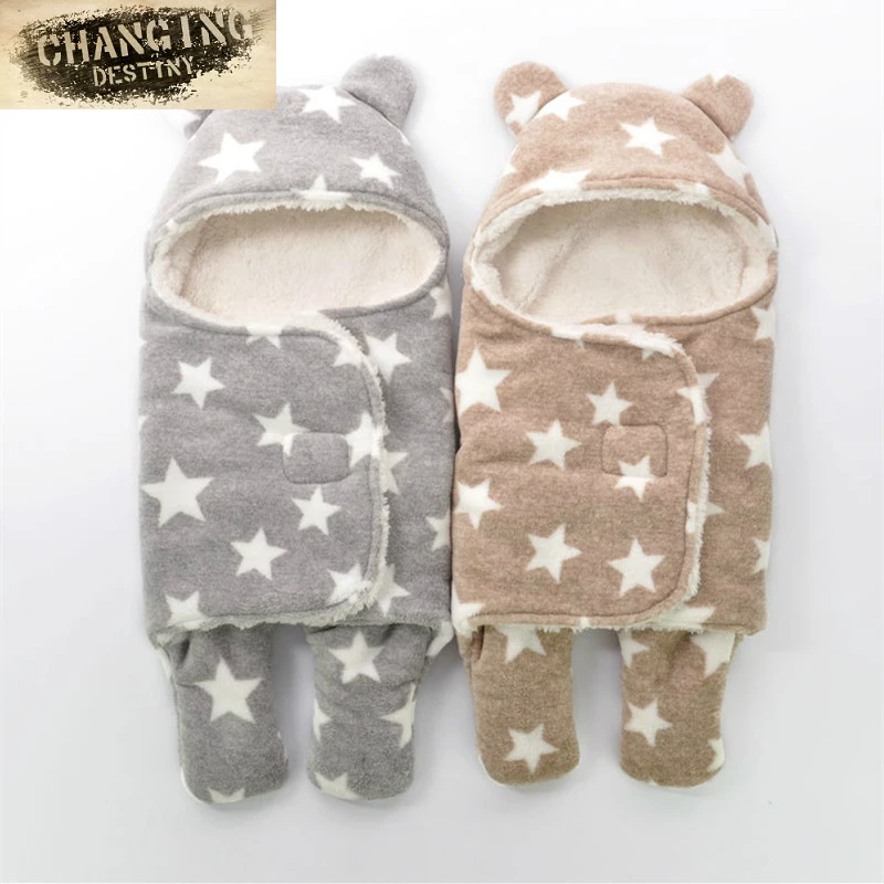 Спальные мешки для новорожденных 4 цвета осени и зимы с мультяшными рисунками