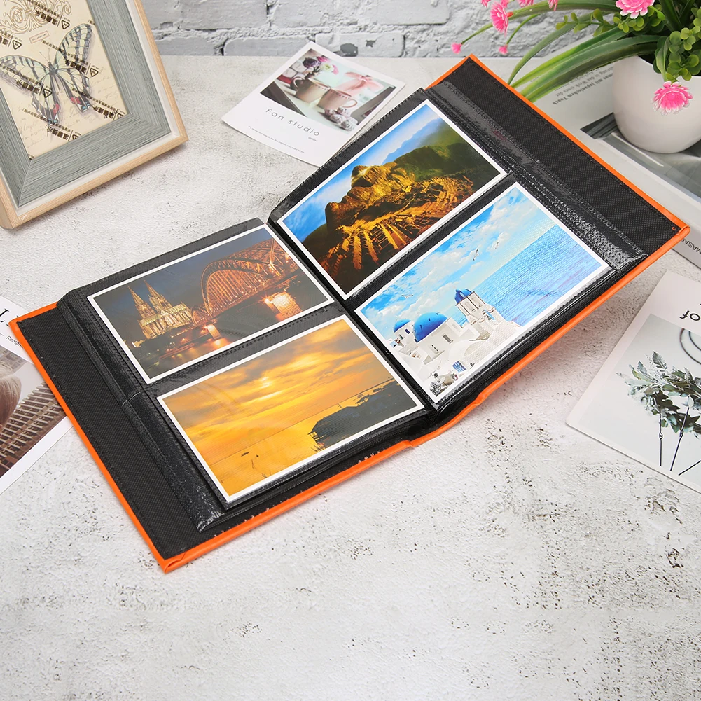 6 inch PU Leather Family Photo Album Interstitial 200 Pictures Storage Case Handmade DIY Vintage Home Decoration | Дом и сад