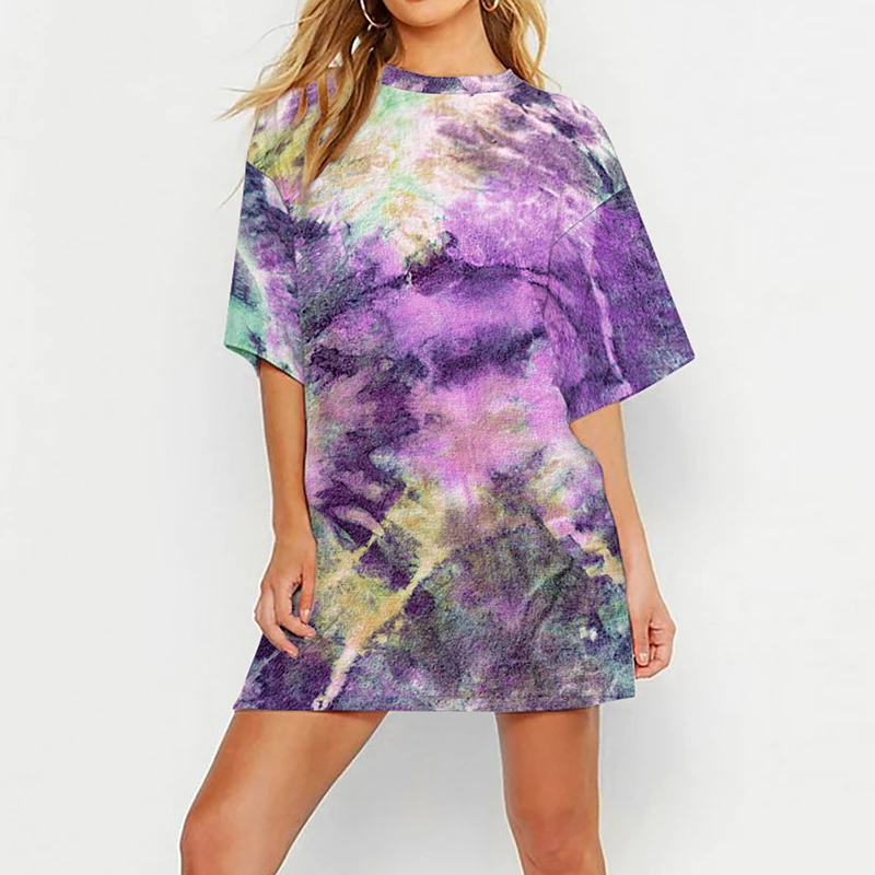 

2020 New Summer Short Sleeve T Shirt Women Tshirt Render Color Casual Tops Fashion Female Funny T-Shirt Men s-3XL