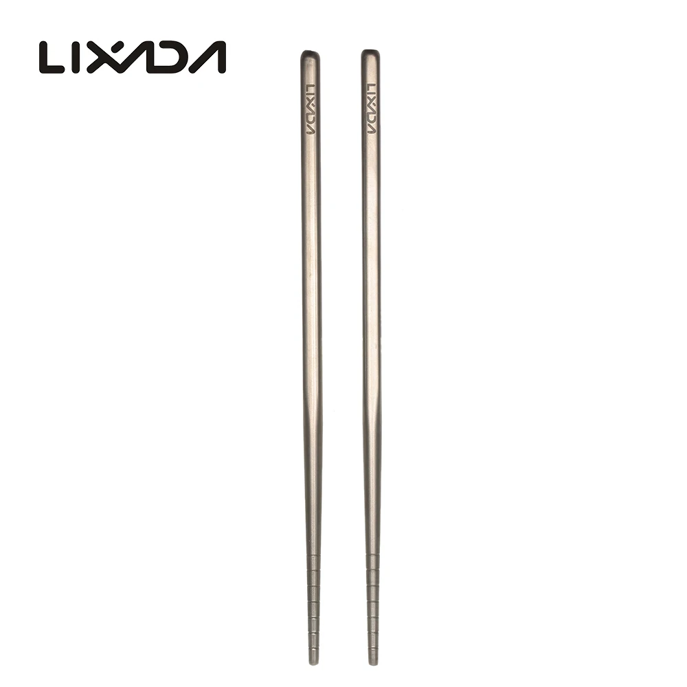 Lixada 1 пара титановых палочек для еды уличные палочки титановые изысканные