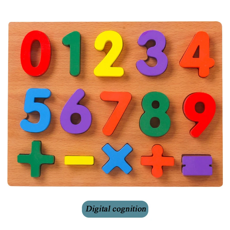 Головоломка Монтессори Алфавит Форма буквы Когнитивная доска ребенок детский