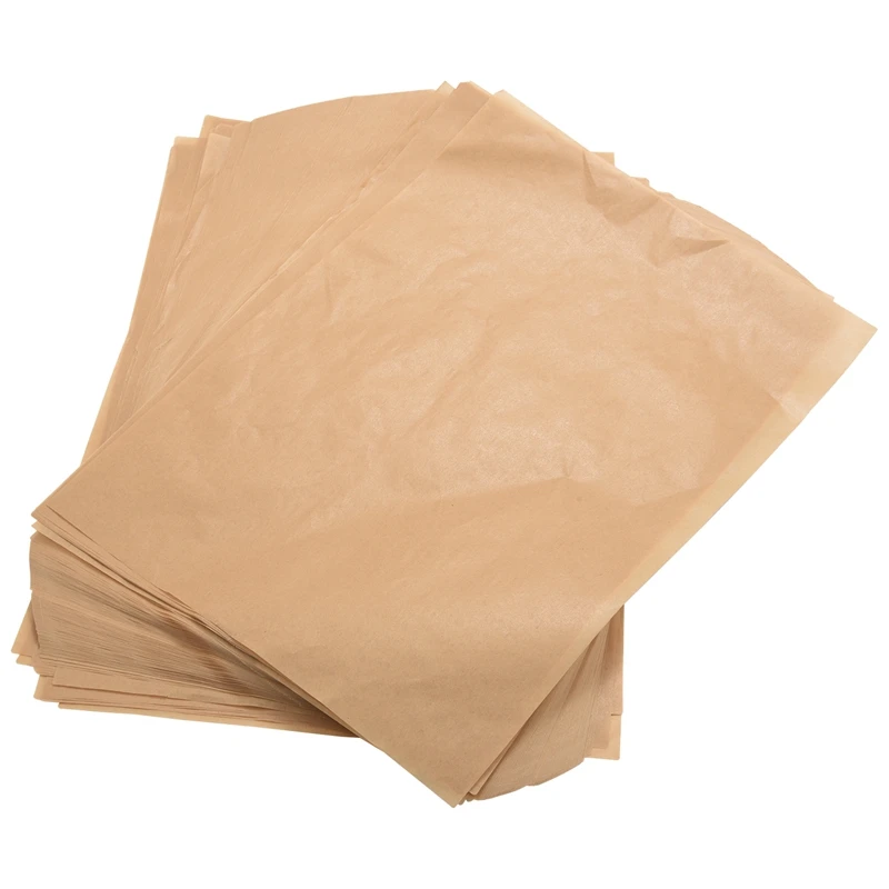 

200 Pcs Unbleached Parchment Paper Non-Stick 25X35cm Baking Sheets for Grilling Air Fryer Steaming Bread Cake Cookie, Unbleached