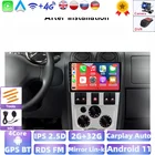 Автомагнитола 2DIN, 32 ГБ, Wi-Fi, Android для Renault L90 Logan 1 2004-2009, видеоплеер, мультимедиа, GPS, FM, автонавигация, Carplay, стерео