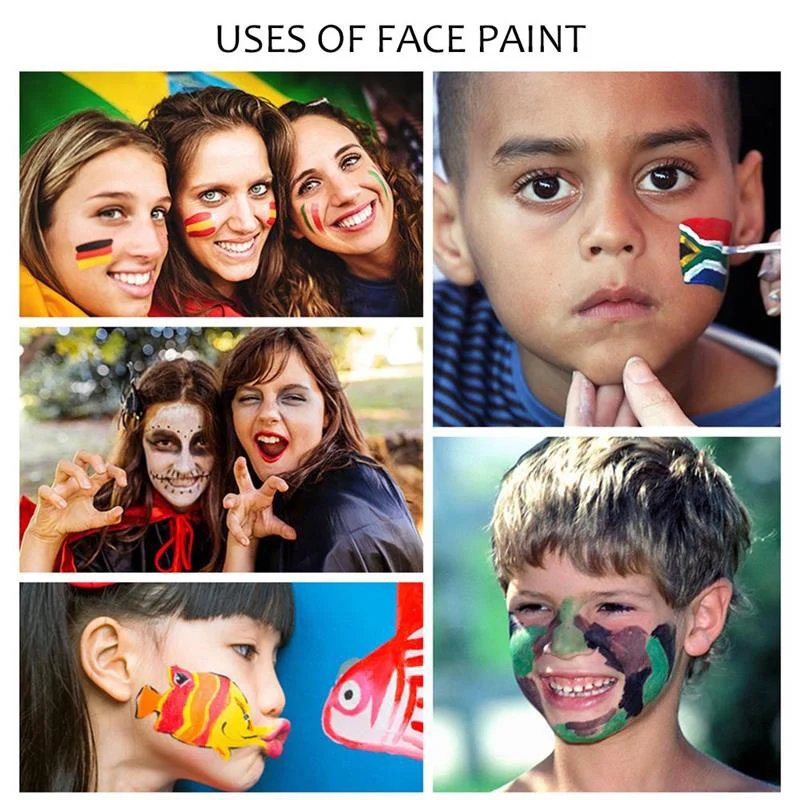 

Разноцветная искусственная масло безопасная Татуировка Красота Макияж для Footbal