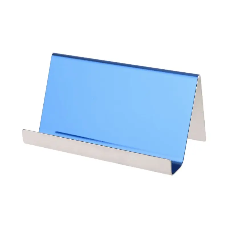 

Stainless Steel Business Name Card Holder Display Stand Rack Table Organizers C5AE
