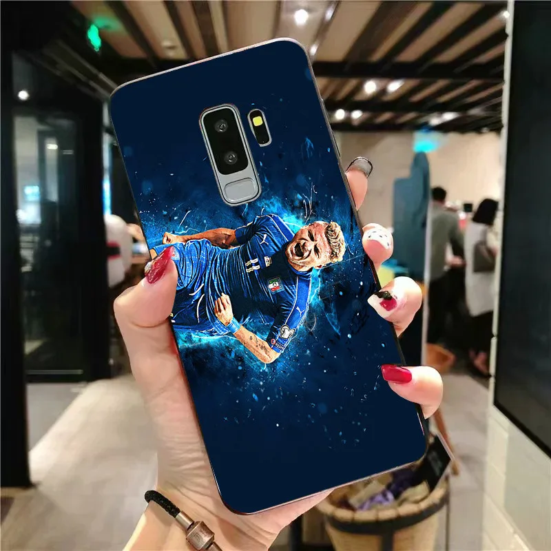 Чехол для телефона Immobile чехол Samsung Galaxy S10 S8 S9 Edge DIY черный мягкий TPU Lazio FC A9 C10 C9 J7 Max