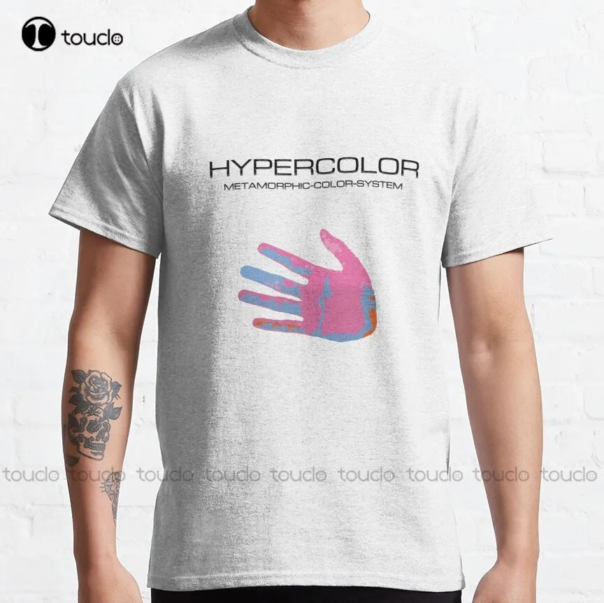 

Hypercolor Metamorphic Color System Classic T-Shirt Black Shirt Custom Aldult Teen Unisex Digital Printing Tee Shirt Xs-5Xl