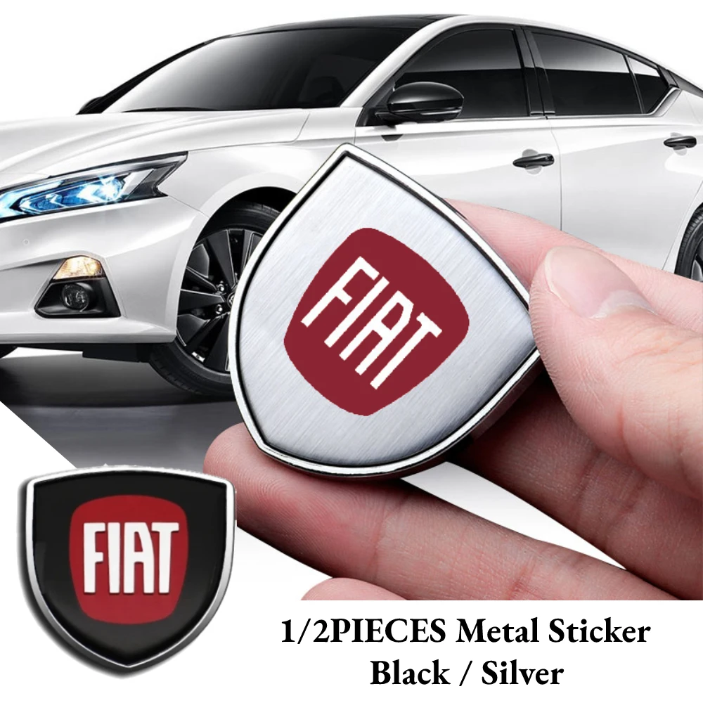 

Car Chrome Exteriors Emblem Window Sticker Metal Door Trunk Decor Custom Decal For Fiat 500 500x Ducato Tipo Panda Bravo Doblo