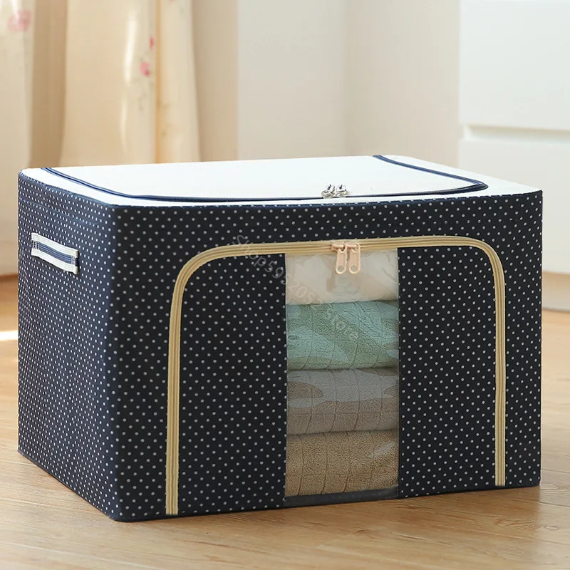 

Foldable Storage Bag Clothes Blanket Quilt Closet Sweater Storage Box Large Container Oxford Handbag Storage Bag Household Goods